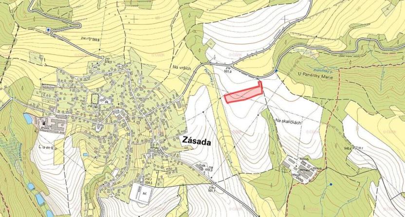 Prodej pole, Zásada, 7306 m2