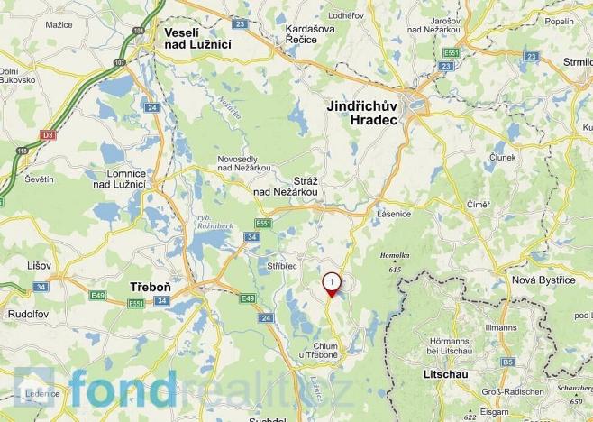 Prodej pozemku, Chlum u Třeboně - Žíteč, 1447 m2