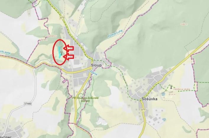 Prodej pozemku, Sloup, 3678 m2