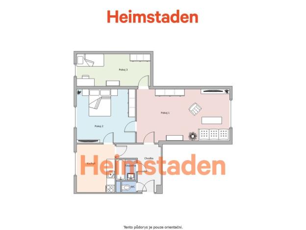 Pronájem bytu 3+1, Havířov - Město, Národní třída, 67 m2