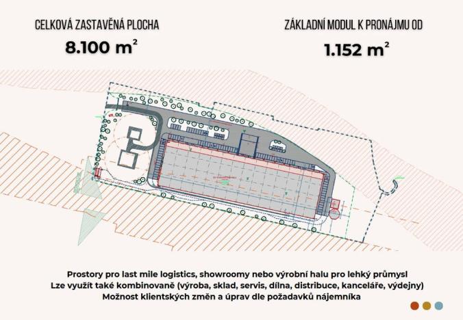 Pronájem výrobních prostor, Ostrava - Slezská Ostrava, Podzámčí, 1152 m2