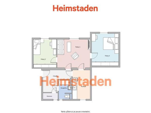 Pronájem bytu 3+1, Havířov - Šumbark, Jarošova, 70 m2