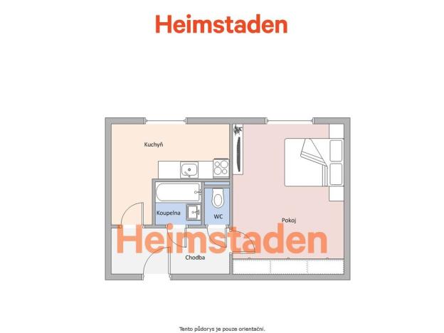 Pronájem bytu 1+1, Frýdek-Místek - Místek, Anenská, 32 m2