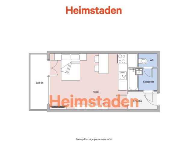 Pronájem bytu 1+kk, Frýdek-Místek - Místek, Československé armády, 24 m2