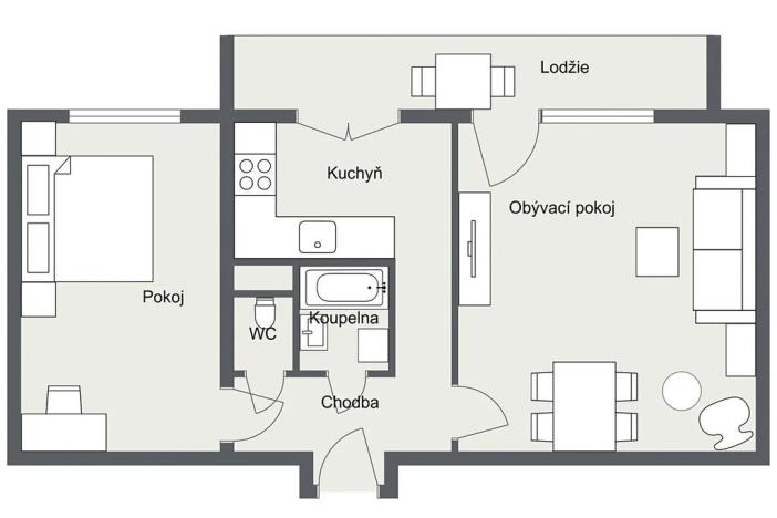 Prodej bytu 2+1, Ostrava, Oty Synka, 53 m2