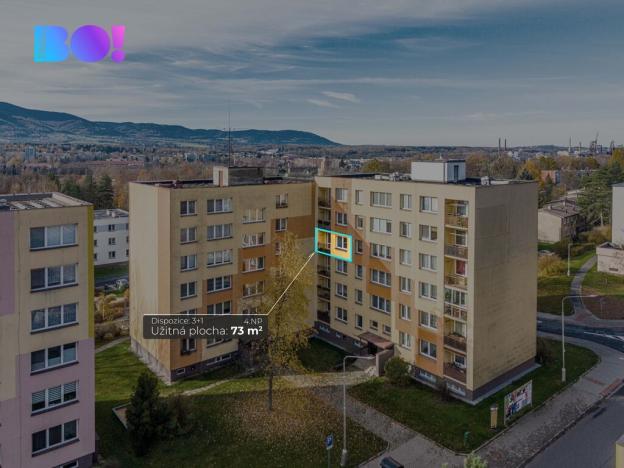 Prodej bytu 3+1, Třinec, Habrová, 72 m2