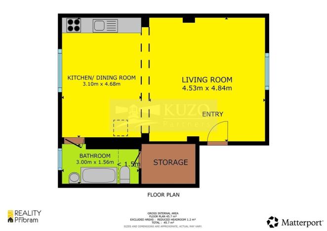 Pronájem bytu 1+kk, Příbram, Cihlářská, 47 m2