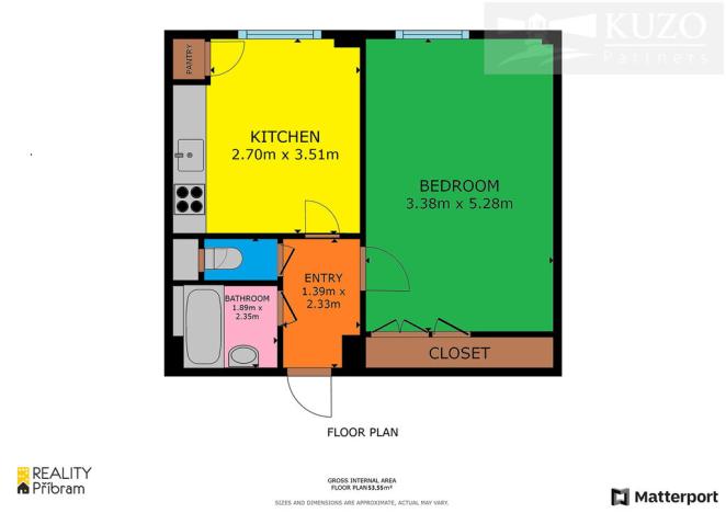 Pronájem bytu 1+1, Příbram, Komenského, 53 m2