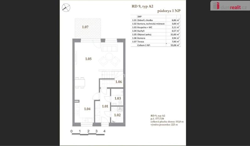 Prodej rodinného domu, Odolena Voda, Pod Humny, 111 m2