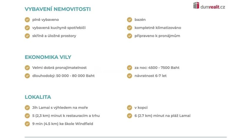 Prodej bytu 1+kk, Ko Samui, Thajsko, 35 m2