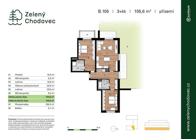 Prodej bytu 3+kk, Praha - Chodov, Blažimská, 100 m2