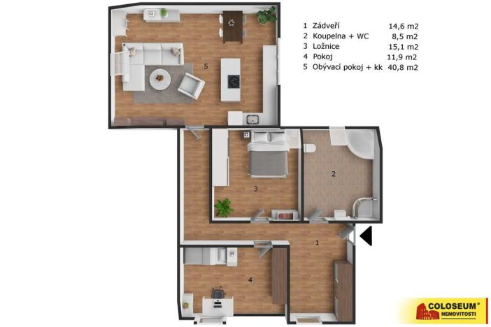 Prodej bytu 3+kk, Rudoltice, 92 m2