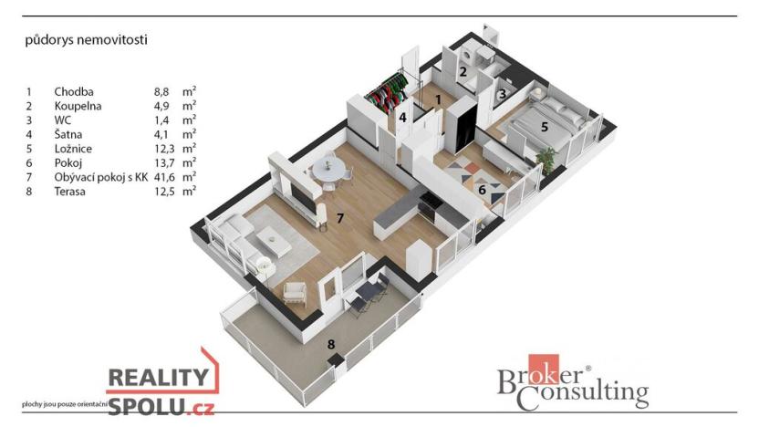 Prodej bytu 3+kk, Hradec Králové, třída Edvarda Beneše, 96 m2