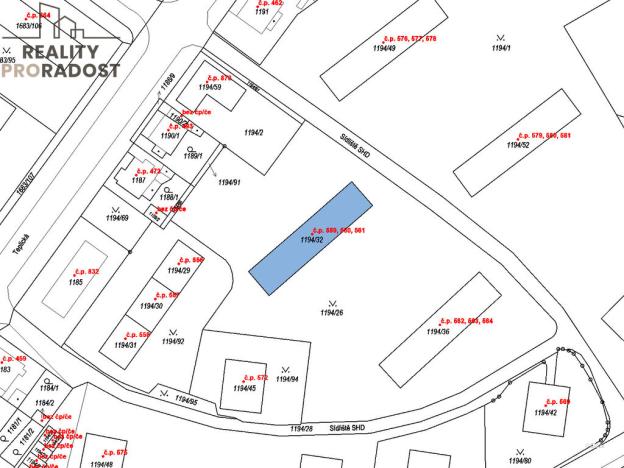 Pronájem bytu 2+1, Bílina, Sídliště SHD, 48 m2
