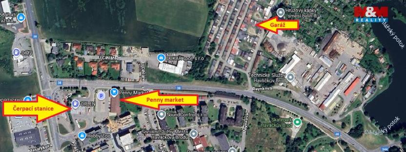 Prodej garáže, Havlíčkův Brod, 18 m2