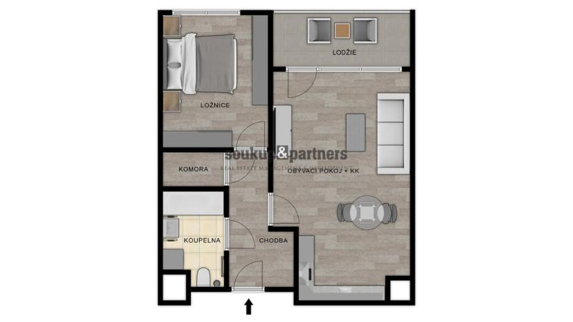 Prodej bytu 2+kk, Praha - Ruzyně, Stočesova, 59 m2