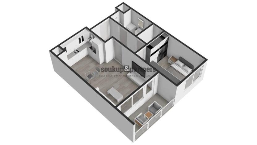 Prodej bytu 2+kk, Praha - Ruzyně, Stočesova, 59 m2