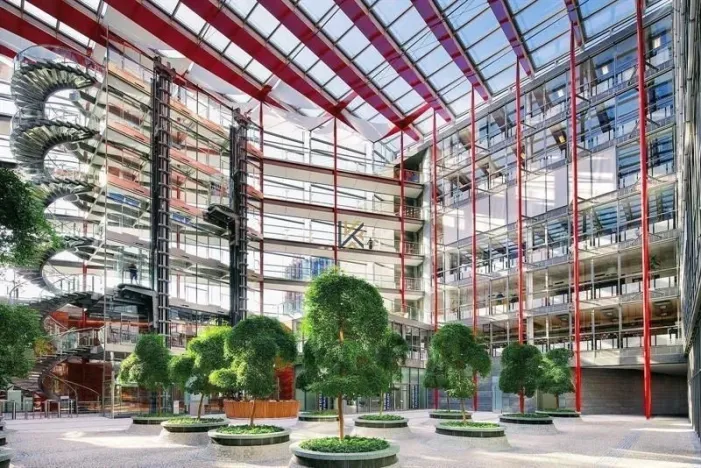 Pronájem kanceláře, Praha - Karlín, Karolinská, 1552 m2