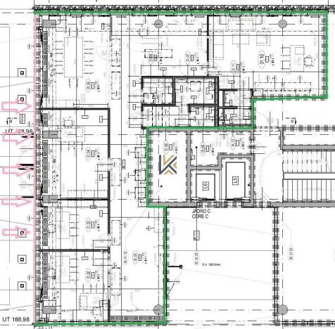 Pronájem obchodního prostoru, Praha - Karlín, Karolinská, 207 m2