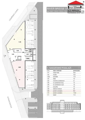 Pronájem obchodního prostoru, Praha - Hlubočepy, Strakonická, 99 m2