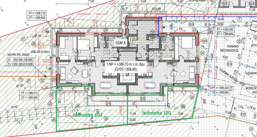 Prodej bytu 2+kk, Kunčice nad Labem, 79 m2
