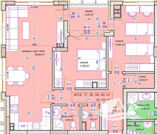 Prodej bytu 3+kk, Burgas, Bulharsko, 90 m2