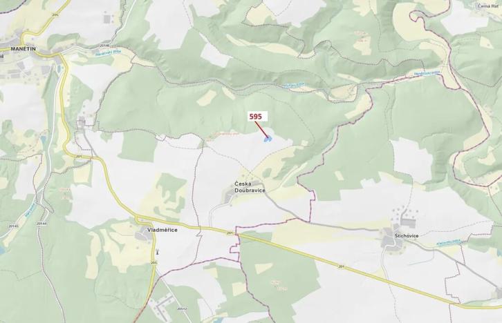 Dražba lesa, Manětín, 4801 m2