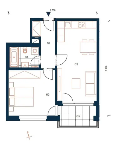 Pronájem bytu 2+kk, Praha - Nusle, Bělehradská, 60 m2
