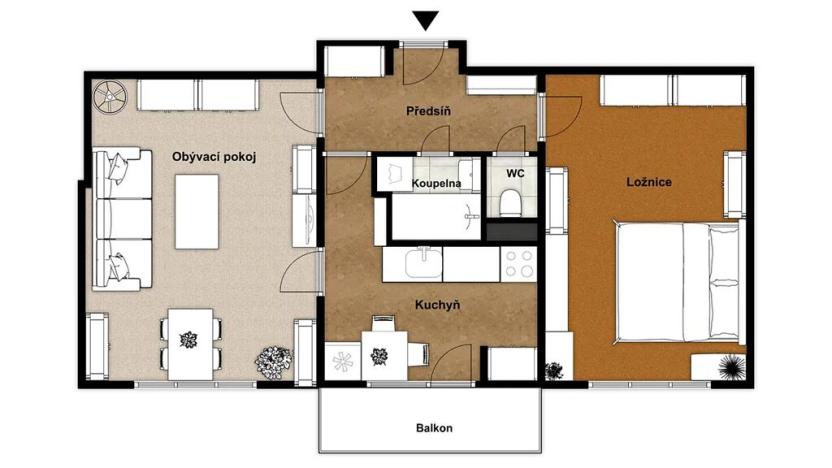 Prodej bytu 2+1, Praha - Michle, Jihlavská, 54 m2