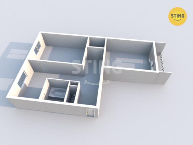 Prodej bytu 2+1, Uničov, Mohelnická, 56 m2