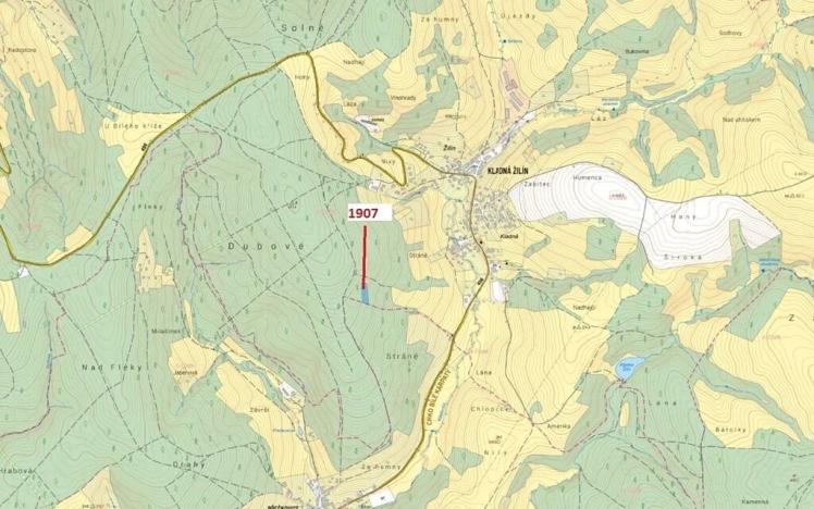 Dražba lesa, Luhačovice, 3147 m2