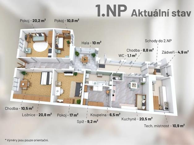 Prodej rodinného domu, Bulhary, 134 m2