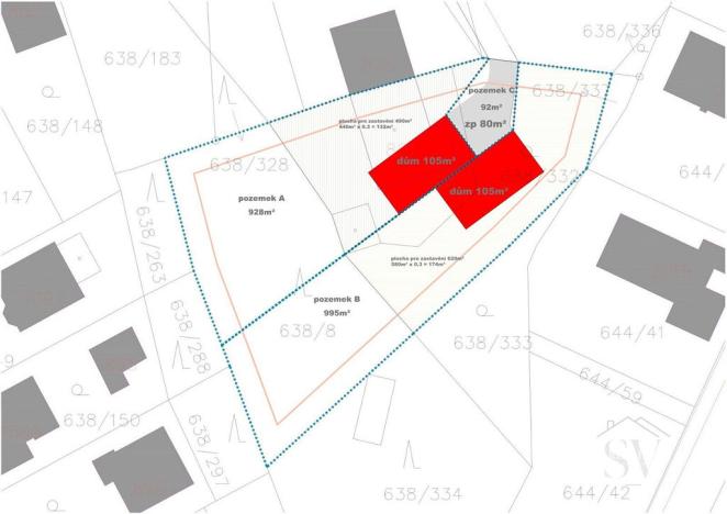 Prodej pozemku, Šestajovice, Martinů, 2016 m2