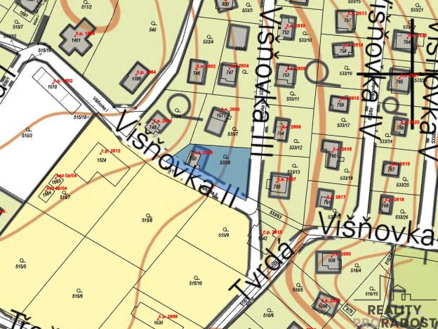 Prodej pozemku pro bydlení, Kamenice - Těptín, 566 m2