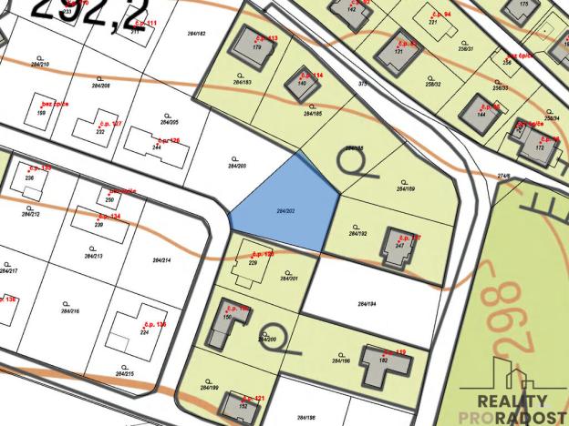 Prodej pozemku pro bydlení, Bavoryně, 1003 m2