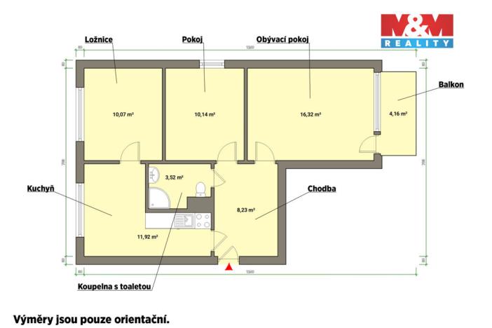 Prodej bytu 3+1, Mariánské Lázně - Úšovice, Hroznatova, 59 m2