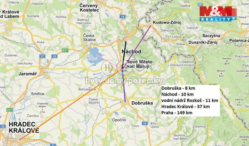 Prodej ubytování, Nové Město nad Metují, Rezek, 1700 m2