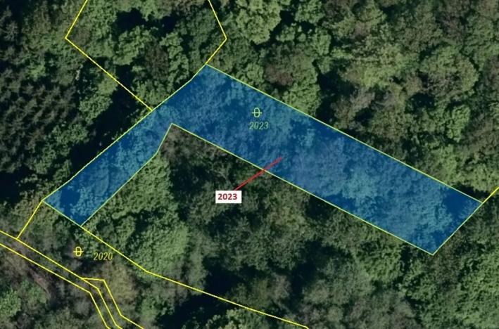 Dražba pozemku, Slopné, 1294 m2