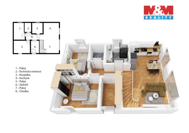 Prodej rodinného domu, Třinec - Dolní Líštná, 74 m2