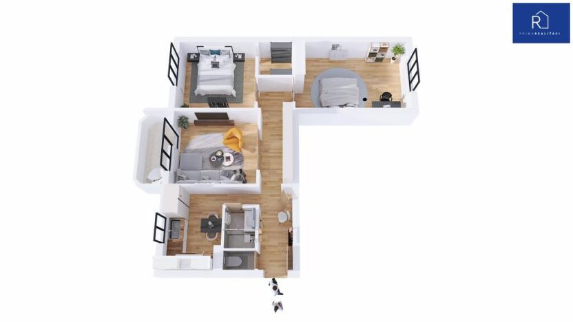 Prodej bytu 3+1, Uničov, Dukelská, 74 m2