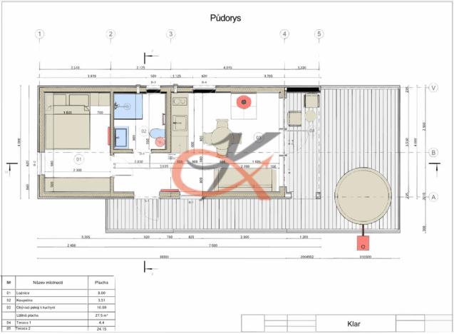 Pronájem rodinného domu, Rybí, 27 m2
