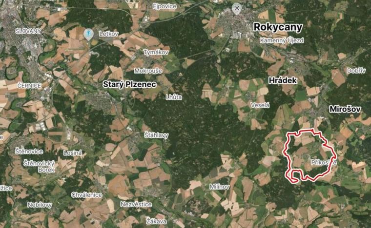 Prodej pozemku pro bydlení, Příkosice, 1319 m2