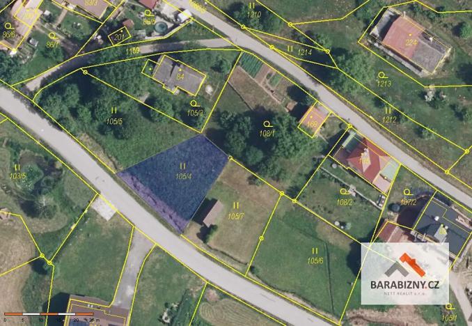 Prodej louky, Vidochov, 451 m2