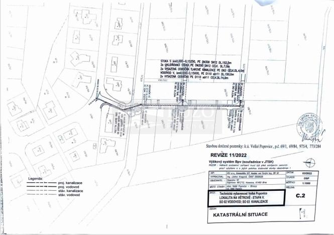 Prodej pozemku pro bydlení, Velké Popovice, Nová Lipová, 1289 m2
