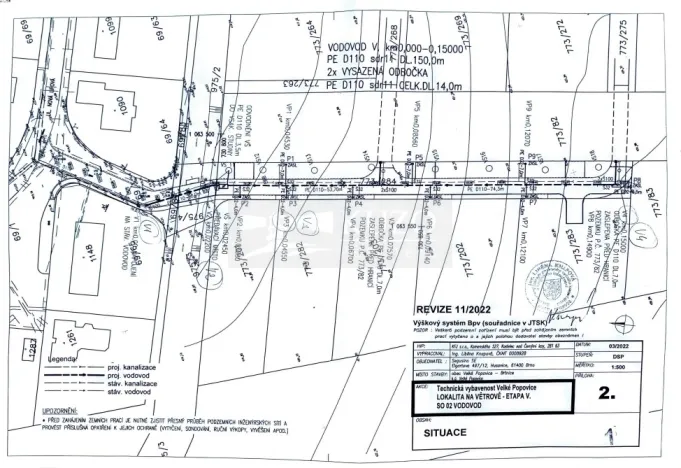 Prodej pozemku pro bydlení, Velké Popovice, Nová Lipová, 1289 m2