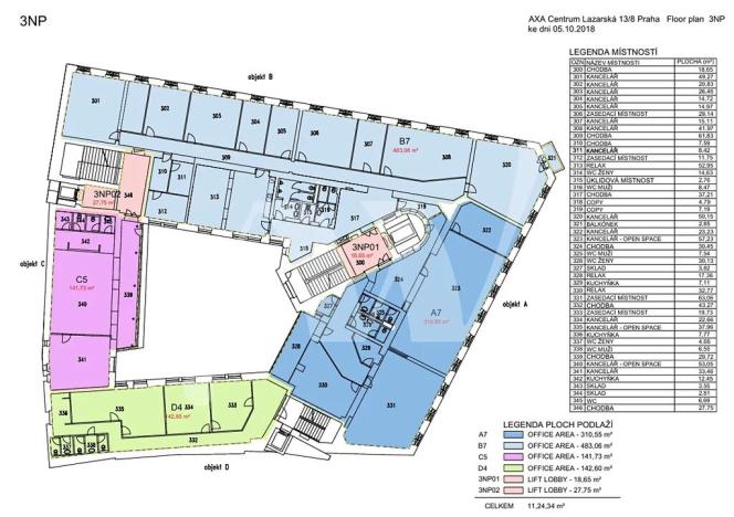 Pronájem kanceláře, Praha - Nové Město, Lazarská, 142 m2