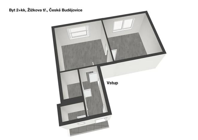 Prodej bytu 2+kk, České Budějovice, Žižkova tř., 51 m2