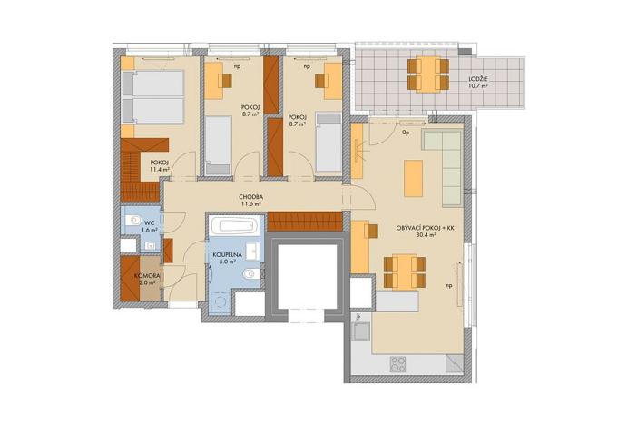 Prodej bytu 4+kk, Praha, Bessemerova, 84 m2