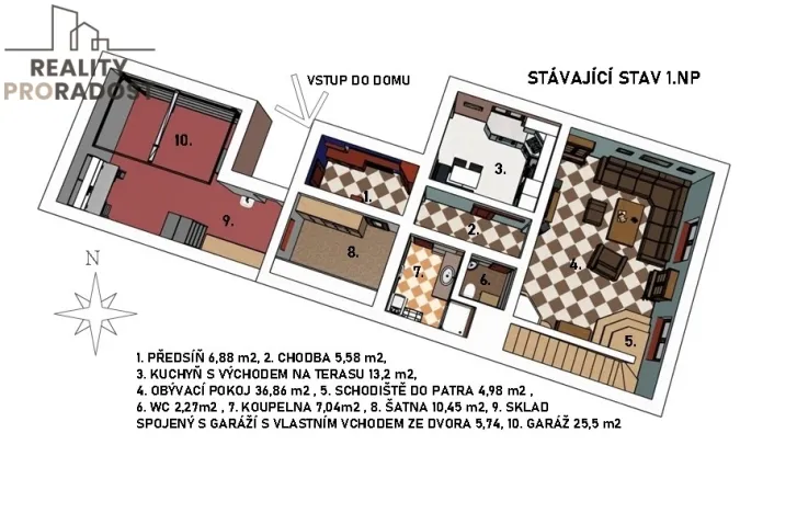 Prodej rodinného domu, Čebín, 208 m2