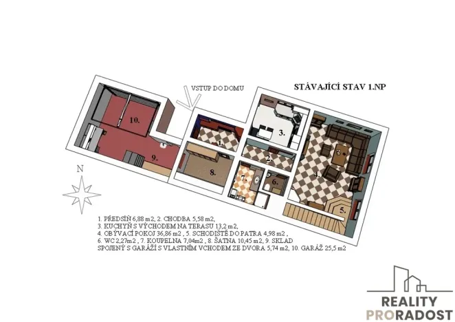 Prodej rodinného domu, Čebín, 208 m2